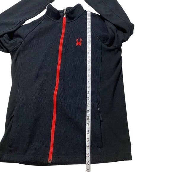 Spyder Big Boys Constant Black Red Full Zip Stryke Lined Sweater Jacket Size XL - Picture 7 of 13